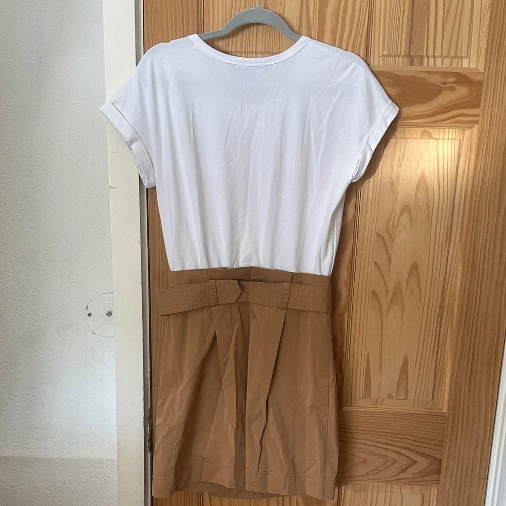 Veronica Beard White and Tan Mini Dress - Picture 4 of 4